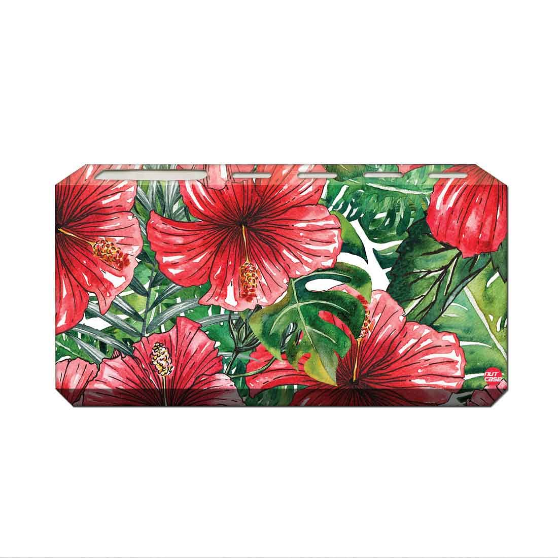 Toothbrush Holder Wall Mounted -Hibiscus Flower Nutcase