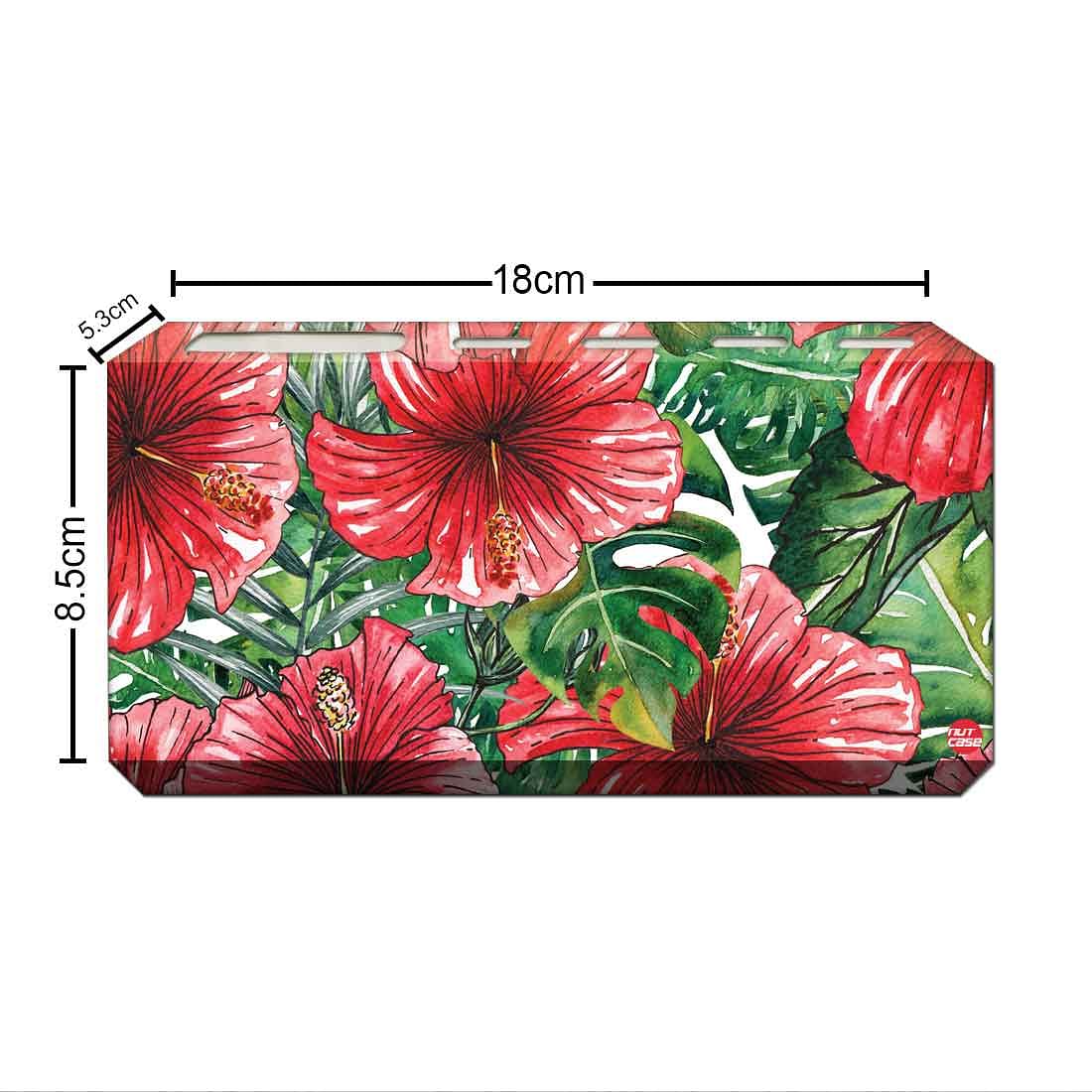 Toothbrush Holder Wall Mounted -Hibiscus Flower Nutcase