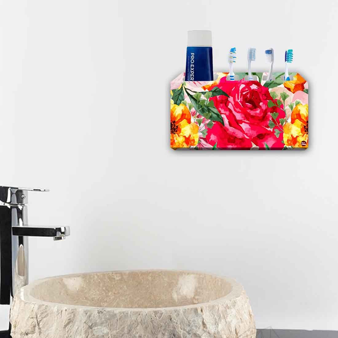 Toothbrush Holder Wall Mounted -Roses Nutcase