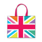 Designer Tote Bag With Zip Beach Gym Travel Bags -  Multicolor Union Jack British Flag Nutcase