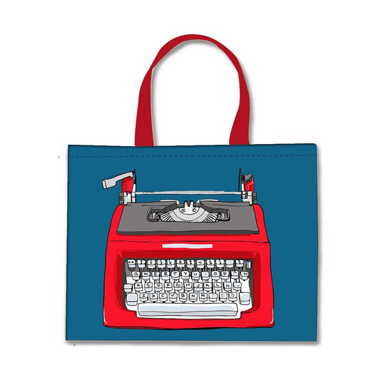 Designer Tote Bag With Zip Beach Gym Travel Bags -  Typewriter Nutcase
