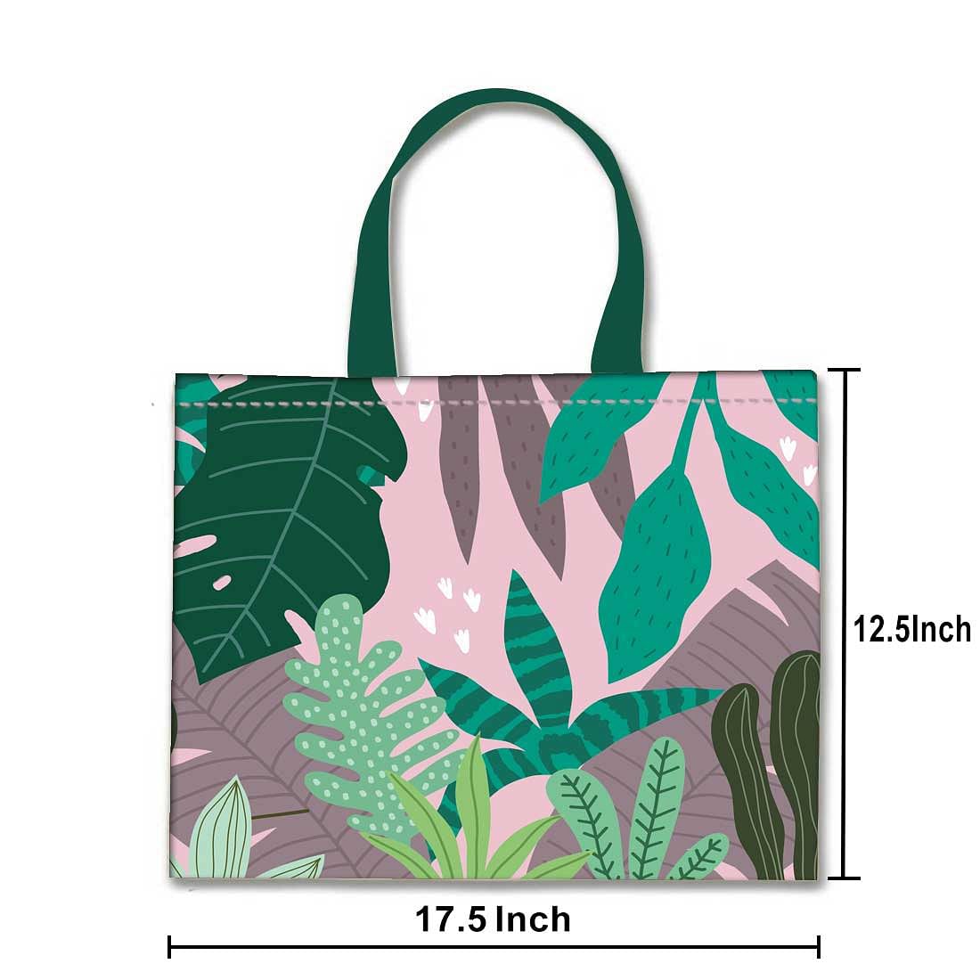 Designer Tote Bag With Zip Beach Gym Travel Bags -  Tropical Vibes Nutcase