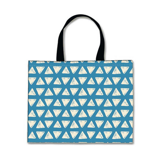 Designer Tote Bag With Zip Beach Gym Travel Bags -  Blue Maze Nutcase