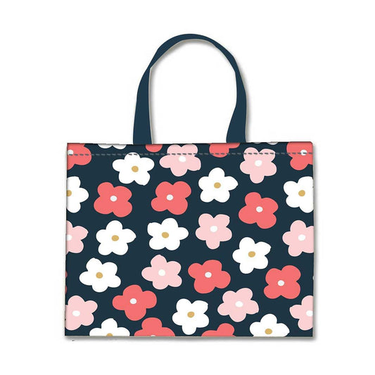 Nutcase Designer Tote Bag for Women Gym Beach Travel Shopping Fashion Bags with Zip Closure - Beautiful flowers Nutcase