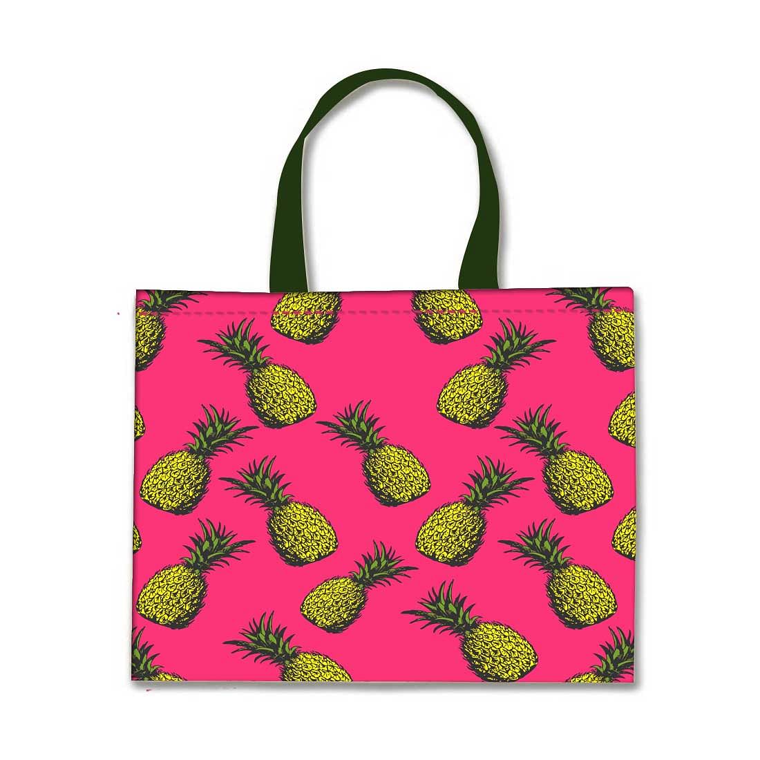 Designer Tote Bag With Zip Beach Gym Travel Bags -  Pineapple Nutcase
