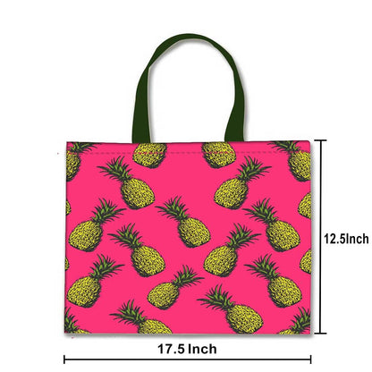 Designer Tote Bag With Zip Beach Gym Travel Bags -  Pineapple Nutcase