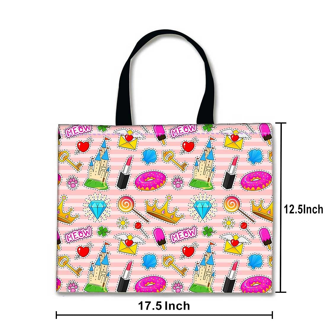 Designer Tote Bag With Zip Beach Gym Travel Bags -  Meow Nutcase