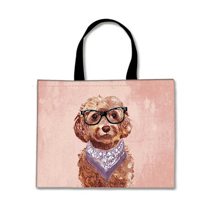 Designer Tote Bag With Zip Beach Gym Travel Bags -  Cutie Paws Nutcase