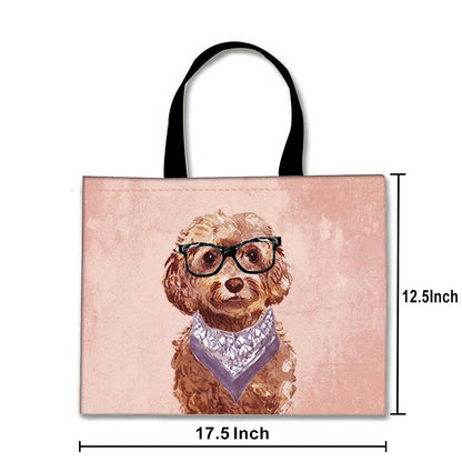 Designer Tote Bag With Zip Beach Gym Travel Bags -  Cutie Paws Nutcase