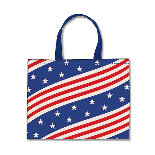 Designer Tote Bag With Zip Beach Gym Travel Bags -  Flag Nutcase