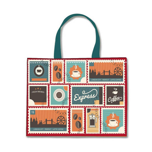 Designer Tote Bag With Zip Beach Gym Travel Bags -  Express Coffee Nutcase