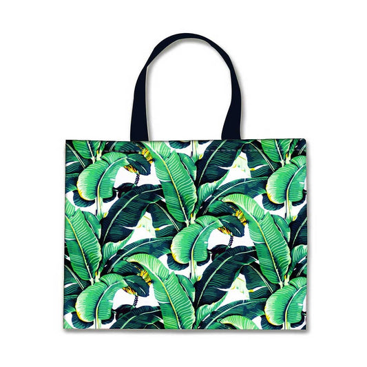 Designer Tote Bag With Zip Beach Gym Travel Bags -  Banana Leaves Nutcase