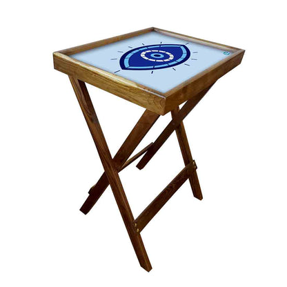 Foldable Living Room Tray Table Serving Corner Rack - Evil Eye Protector Nutcase