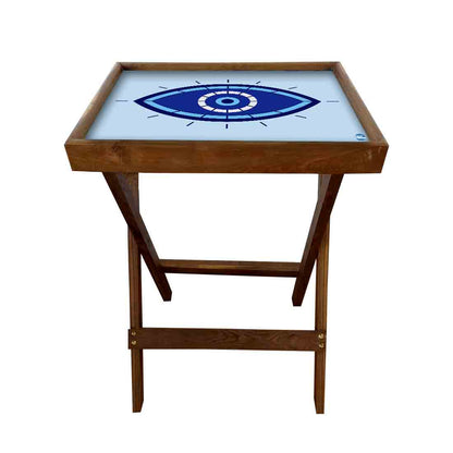 Foldable Living Room Tray Table Serving Corner Rack - Evil Eye Protector Nutcase