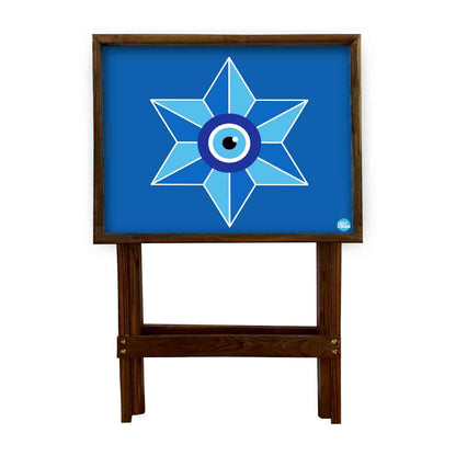 Foldable Side Table for TV Tray Tables Living Room  - Evil Eye Protector Nutcase