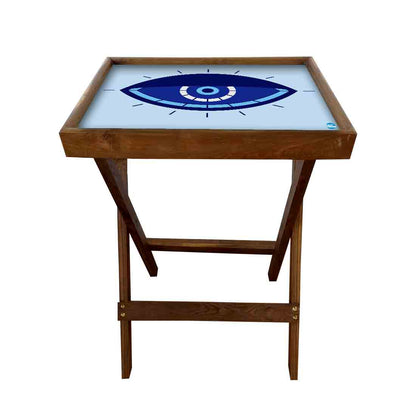 Foldable Living Room Tray Table Serving Corner Rack - Evil Eye Protector Nutcase