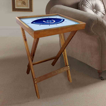 Foldable Living Room Tray Table Serving Corner Rack - Evil Eye Protector Nutcase