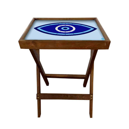 Foldable Living Room Tray Table Serving Corner Rack - Evil Eye Protector Nutcase