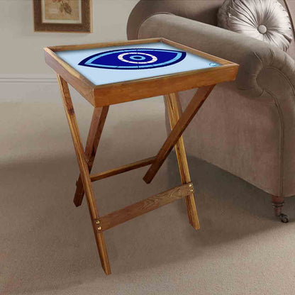 Foldable Living Room Tray Table Serving Corner Rack - Evil Eye Protector Nutcase