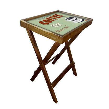 Foldable TV Tray Table Bar Snacks Serving Tables - Coffee Nutcase