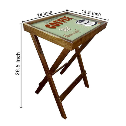 Foldable TV Tray Table Bar Snacks Serving Tables - Coffee Nutcase