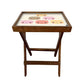 Folding Tray Table for Living Room Serving Snacks Tables - Cute Burgers Nutcase