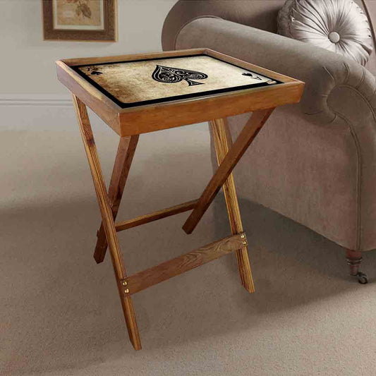 Wooden Foldable Table for Living Room Snacks Serving Tables - Ace Nutcase