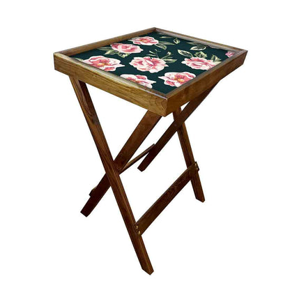 TV Trays Table Bar Snacks Serving Tables - Roses Nutcase