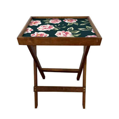 TV Trays Table Bar Snacks Serving Tables - Roses Nutcase