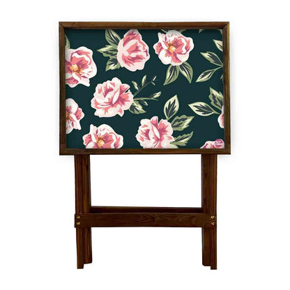 TV Trays Table Bar Snacks Serving Tables - Roses Nutcase