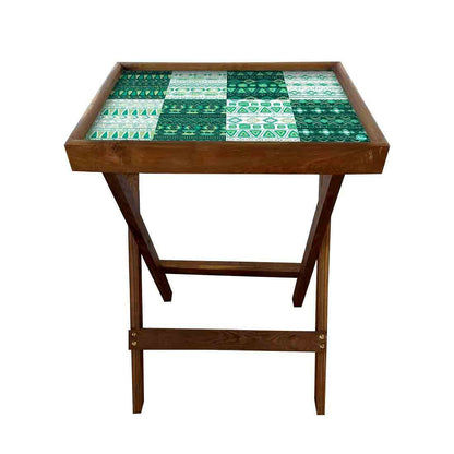 TV Tray Table Bar Snacks Serving Tables - Box pattern Nutcase