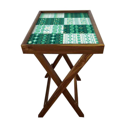 TV Tray Table Bar Snacks Serving Tables - Box pattern Nutcase