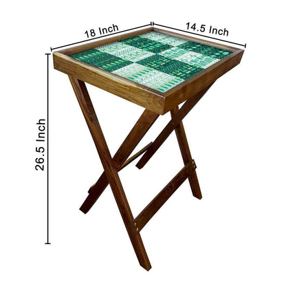 TV Tray Table Bar Snacks Serving Tables - Box pattern Nutcase