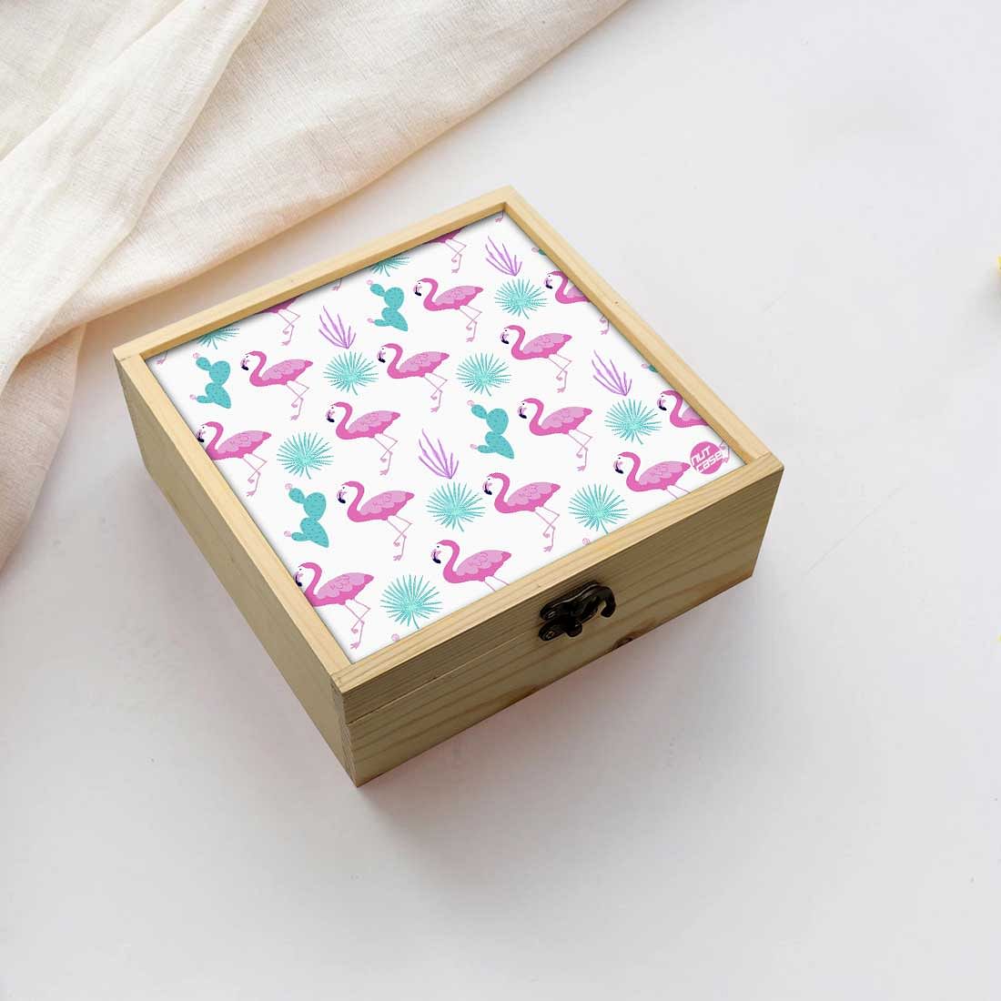 Jewellery Box Makepup Organizer -  Pink Flamingo Nutcase