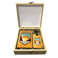 Passport Cover Luggage Tag Wooden Gift Box Set - Adventure Begins Nutcase