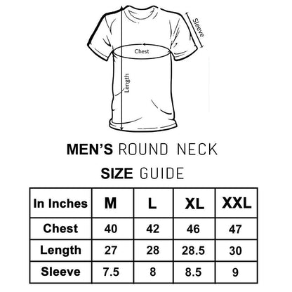 Nutcase Designer Round Neck Men's T-Shirt Wrinkle-Free Poly Cotton Tees - Shit Happens Roll Nutcase
