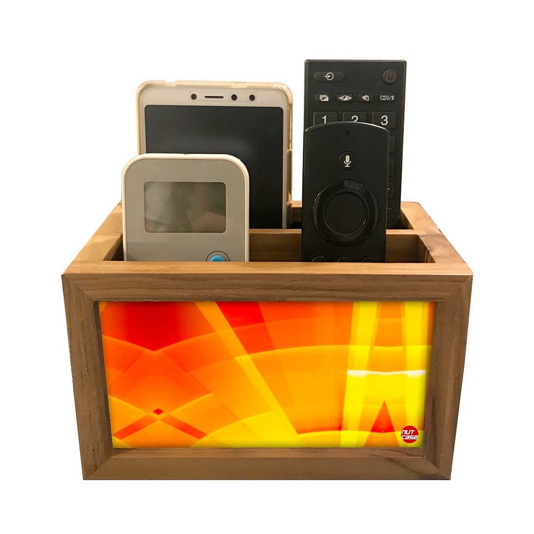 Remote Control Stand Holder Organizer For TV / AC Remotes -  Sunrise Color Nutcase