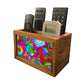 Remote Control Stand Holder Organizer For TV / AC Remotes -  Floral Stitch Nutcase
