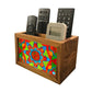 Remote Control Stand Holder Organizer For TV / AC Remotes -  Indian Fabric Nutcase
