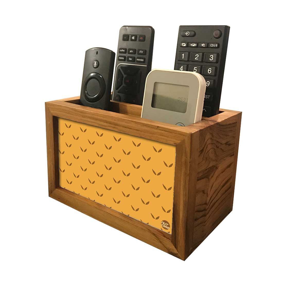 Organizer For TV AC Remotes - Rust Color Minimal Nutcase