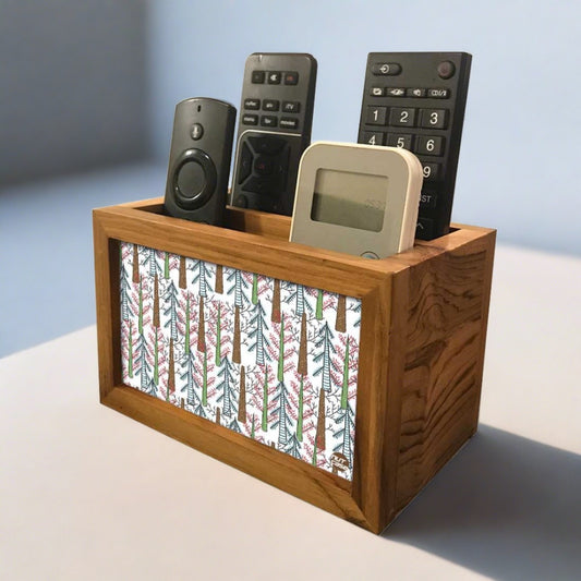 New Designer Tv Remote Control Holder - Autumn Woods Nutcase