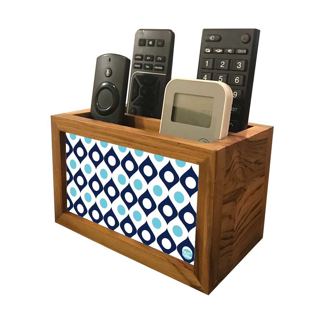 Black Remote Control Organizer For TV / AC Remotes -  pattern Nutcase