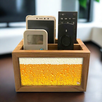 Trendy Remote Control Holder Organizer For TV / AC Remotes -  Beer Nutcase