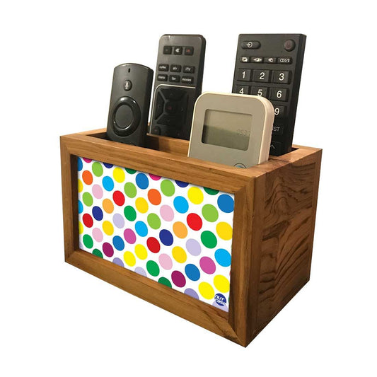 Remote Control Stand Holder Organizer For TV / AC Remotes -  Dots Nutcase