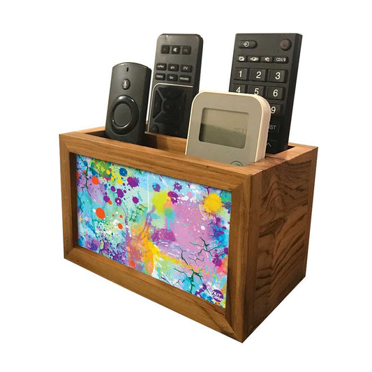 Remote Control Stand Holder Organizer For TV / AC Remotes -  Watercolor Nutcase