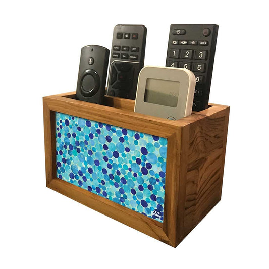 Remote Control Stand Holder Organizer For TV / AC Remotes -  Cool Prints Light Blue Nutcase