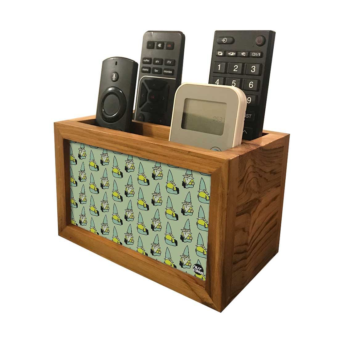 Organizer For TV AC Remotes -Gnome Green Nutcase