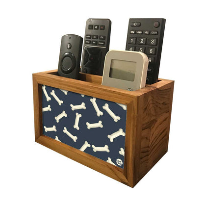 Organizer For TV AC Remotes -Bones Blue Nutcase