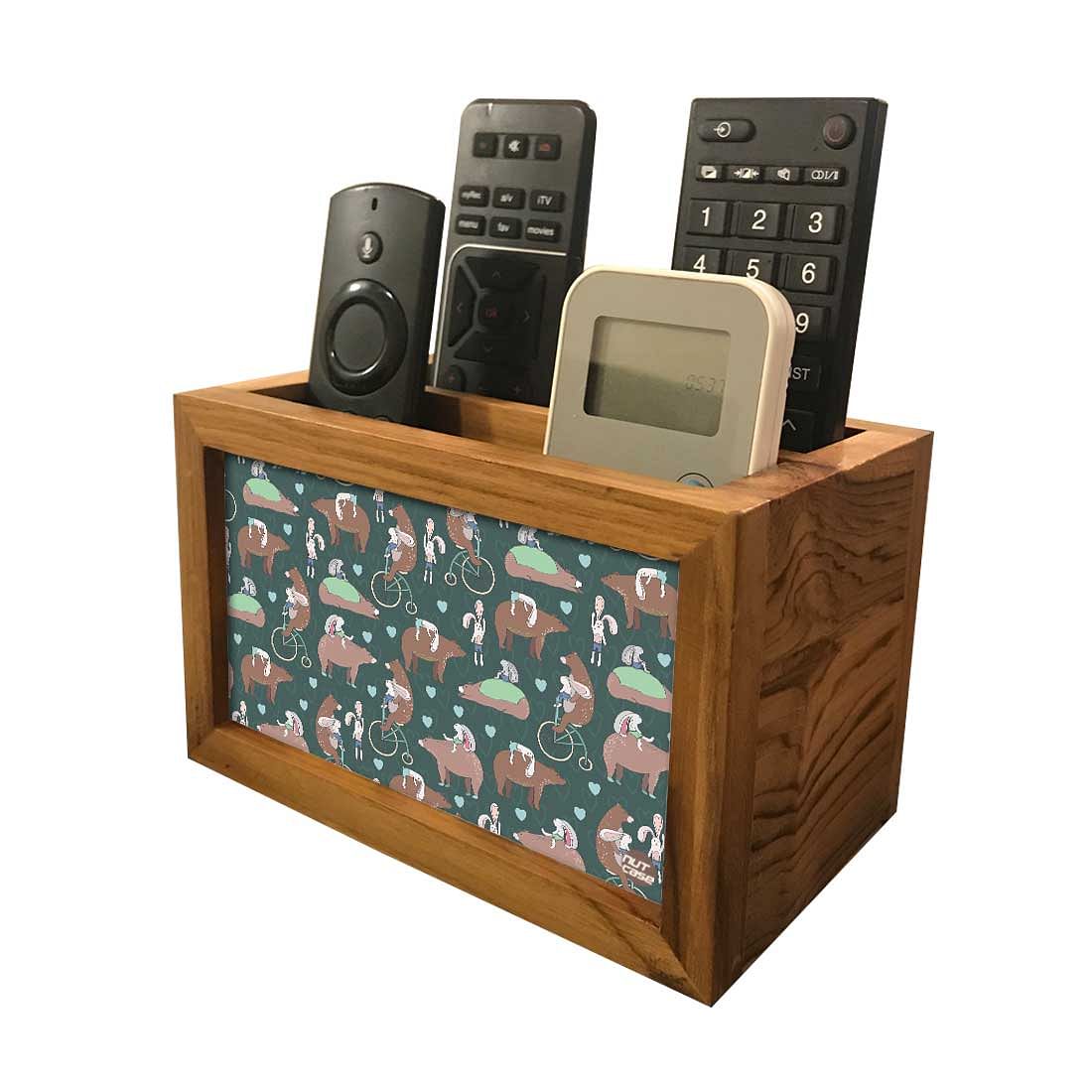 Cute Small Remote Control Holder - BEARS AND WOODS Nutcase