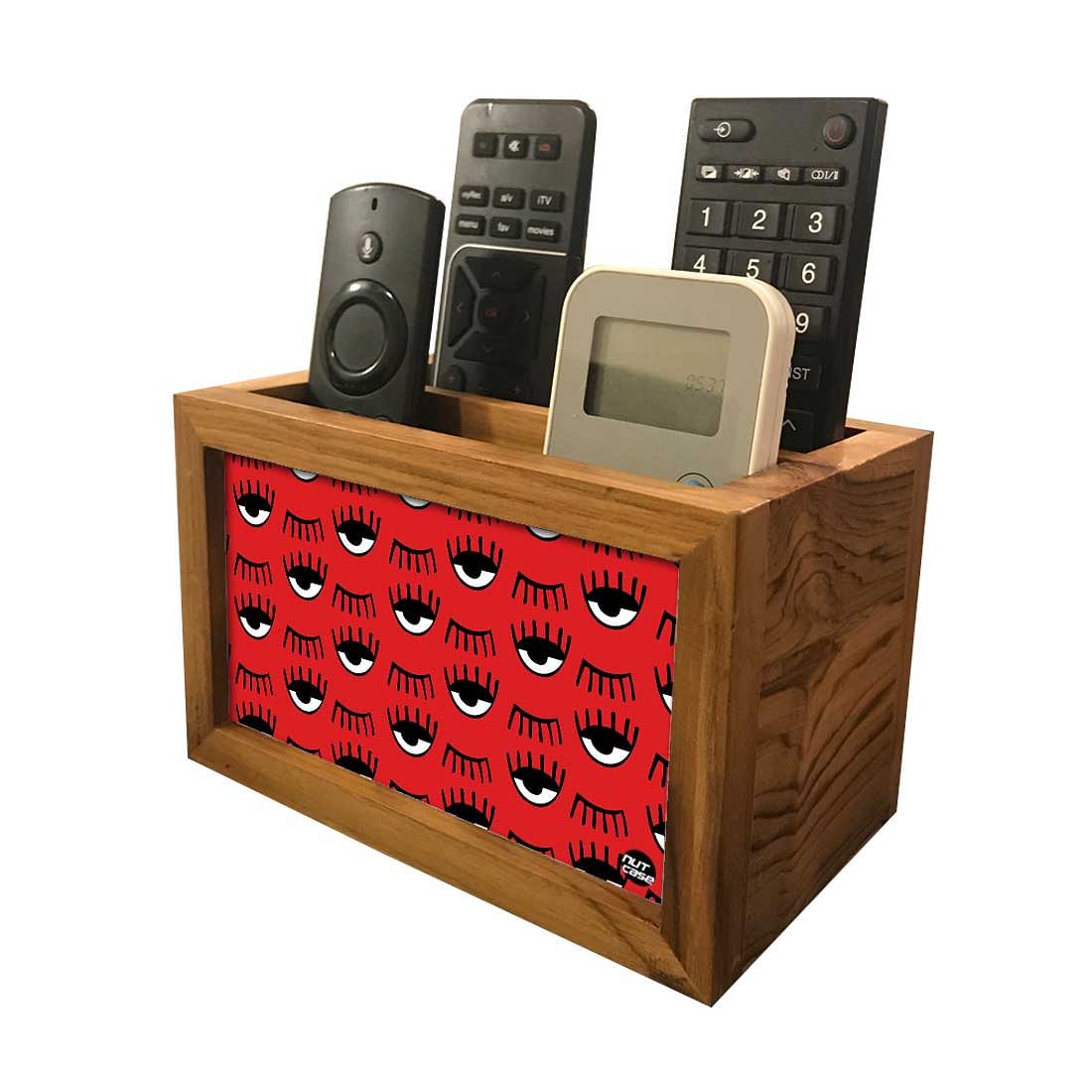 Designer Unique TV Remote Stand For TV / AC Remotes -  Eyes Nutcase